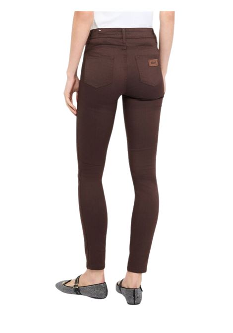 Pantaloni skinny con pietre gioiello CIOCCOLATO Liu Jo | MF5305TM14490915